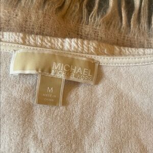 MICHAEL - MICHAEL KORS - Cream V Neck Sleeveless Blouse